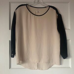 Cream and black rag & bone top